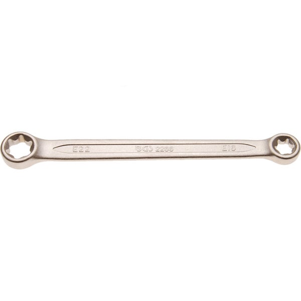 BGS Doppel-Ringschlüssel mit E-Profil-Ringköpfen SW E16 x E22 - 2266