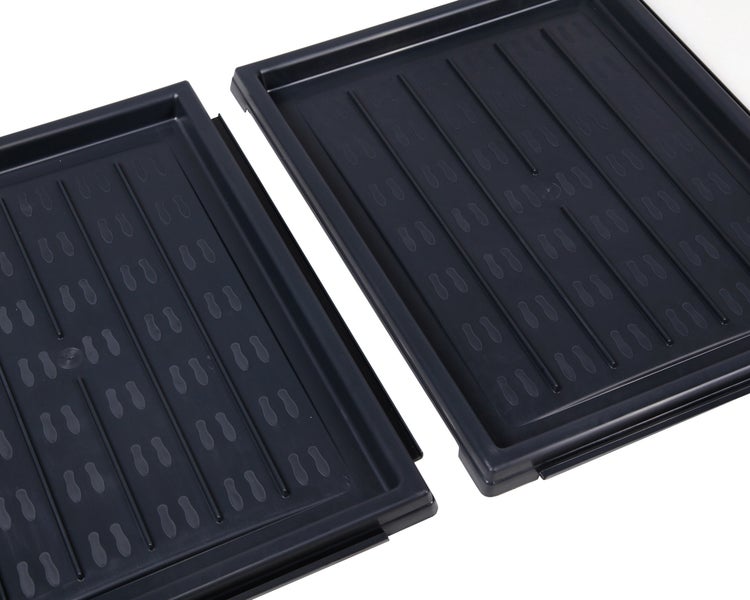Ondis24 Schuhabtropfschale 39 x 31 cm steckbar schwarz