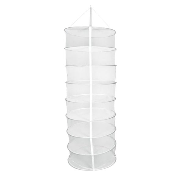 Trockennetz Ø 55 cm – 8-lagig, platzsparend, langlebig für Kräuter, Gemüse & Früchte, ideal für Growboxen & Innen/Außen