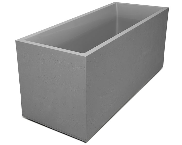 Rechteckiger Pflanzkasten aus Beton