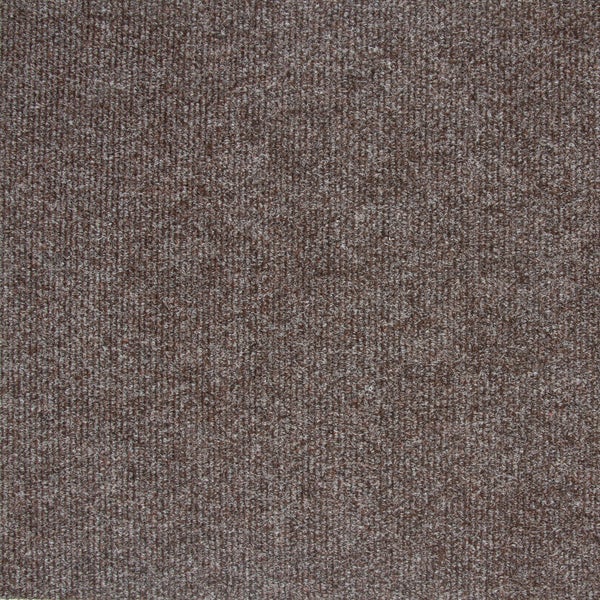 Selbstliegende Teppichfliesen in 50x50 cm Nadelfilz Teppich Fliesen ideal für Büro und Gewerbe Schatex Teppichbodenfliesen in Braun aus Nadelvlies