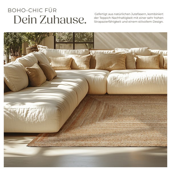 Handgewebter Teppich tectake strapazierfähig und pflegeleicht verschiedene Größen 200 x 290 cm