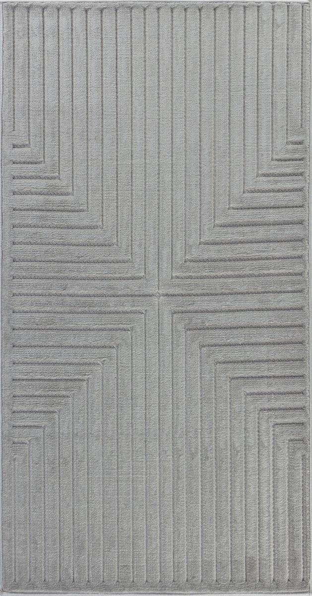 Moderner Skandinavischer Teppich für Innen-/Außenbereich - Grau - 80x150cm - KIYOSHI
