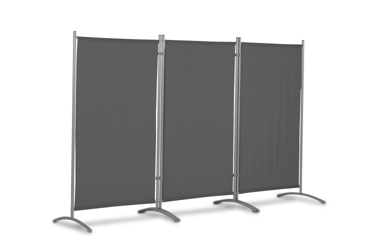 Stellwand 3-teilig, 260 x 156 cm, anthrazit