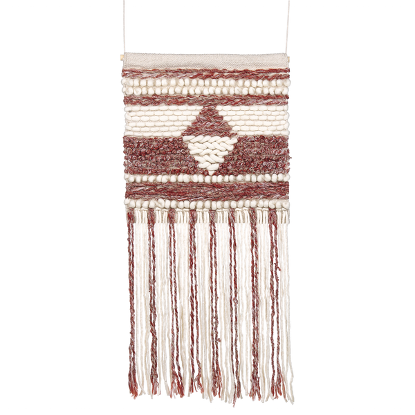 Wandbehang SAIF Wolle 90 cm Rot