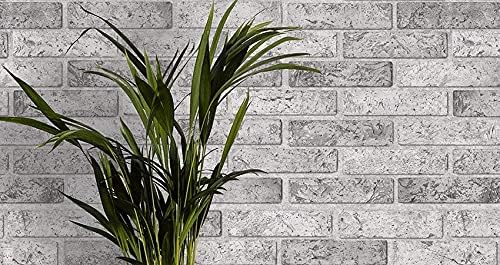 0,4m² 3D PVC Kunststoff Verkleidung Paneele Steinoptik Wandpaneele Wandverkleidung Decke Deckenpaneele Fliesen Imitat  (Grey Brick )