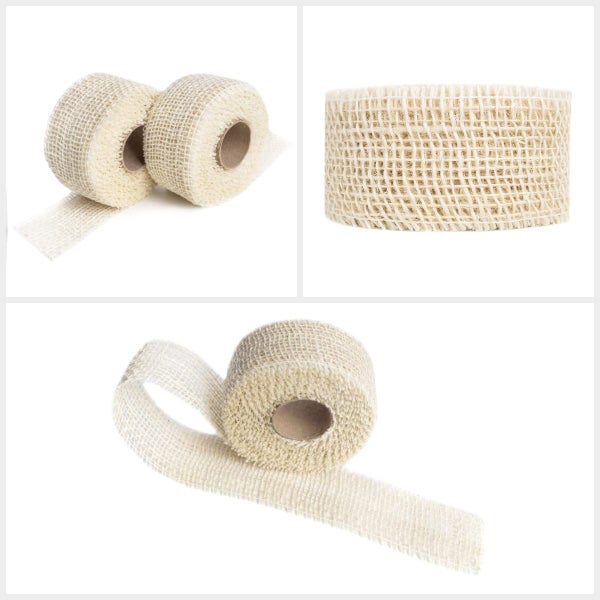 Nahaufnahme eines Seils aus Naturfasern mit grober, gedrehter Textur.