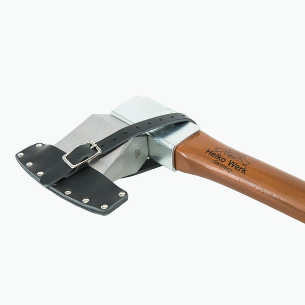 Spaltaxt mit Holzstiel und Lederschneidenschutz von Helko Werk