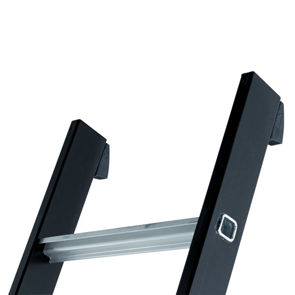 Detailansicht einer Leiter aus Aluminium