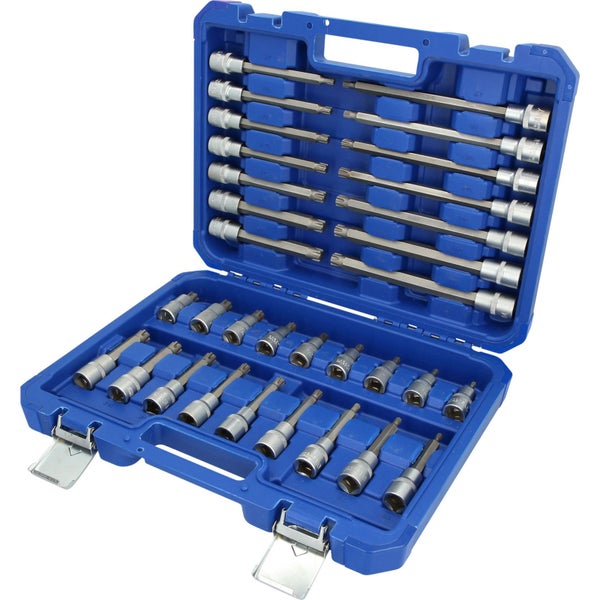BRILLIANT TOOLS 1/2 Bit-Stecknuss-Satz 32tlg. RIBE Profil - BT022032