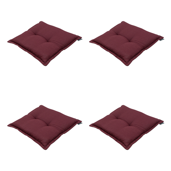Sitzkissen Panama bordeaux - Ca. 50x50 cm - 4er-Set