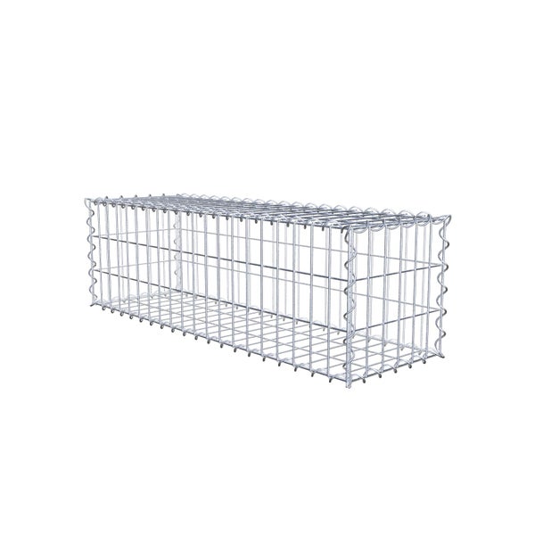 Gabione 100 cm x 30 cm x 30 cm (L x H x T), Maschenweite 5 cm x 10 cm, Spirale