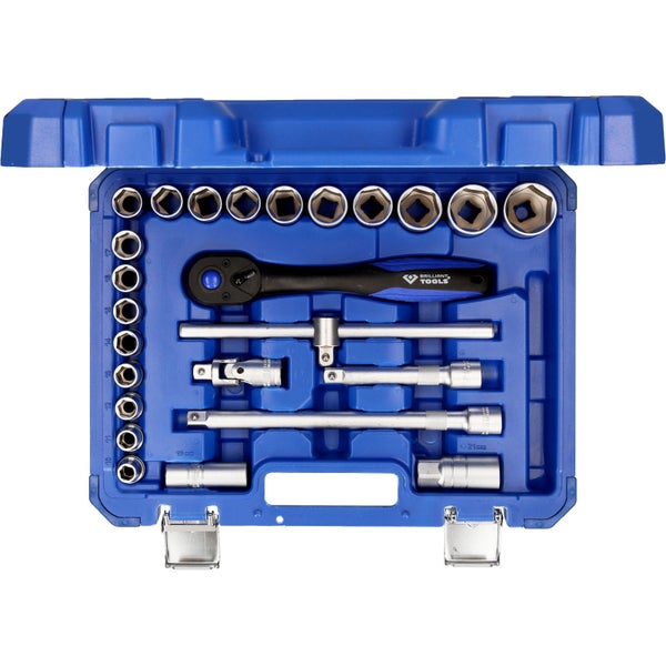 BRILLIANT TOOLS 1/2 Steckschlüssel-Satz 25tlg. - BT022025