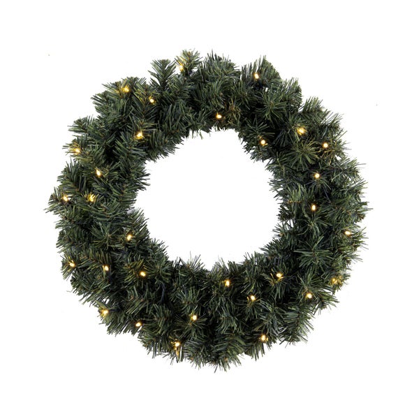 Weihnachtskranz mit Beleuchtung