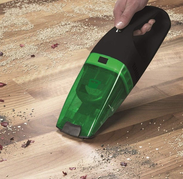 GreenTec Handstaubsauger Akkustaubsauger mit Umweltschonendem Li-ION Akku, beutellos, Handsauger Nass/Trocken Funktion, Kabelloser Autosauger mit starken 7,4V, 16W Motor