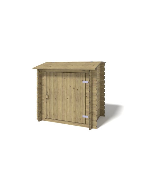 Gartenschrank aus Holz mit Tür