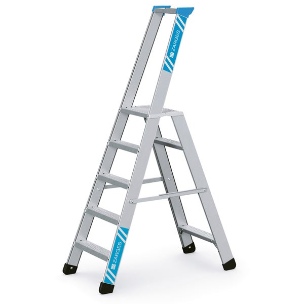 Zarges Stehleiter mit fünf Stufen
