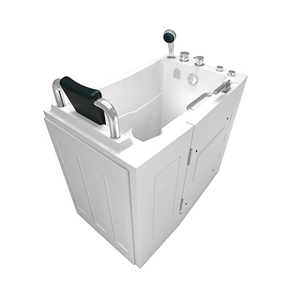 Sitzwanne Whirlpool Badewanne mit Tür S08WP-C-L 110x68cm