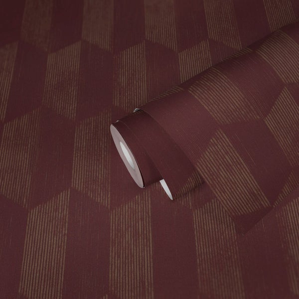 Tapetenrolle mit geometrischem Muster