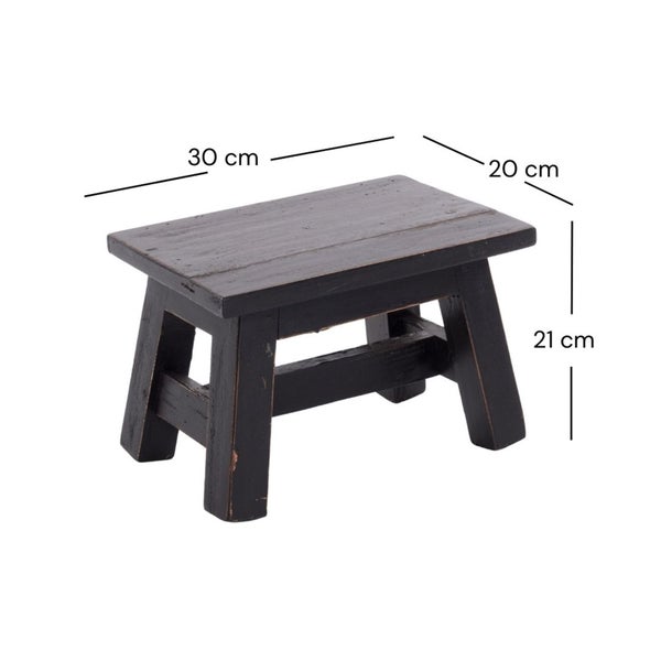 Blumenhocker Monte Mahagoni Massivholz 09 voodoo - schwarz