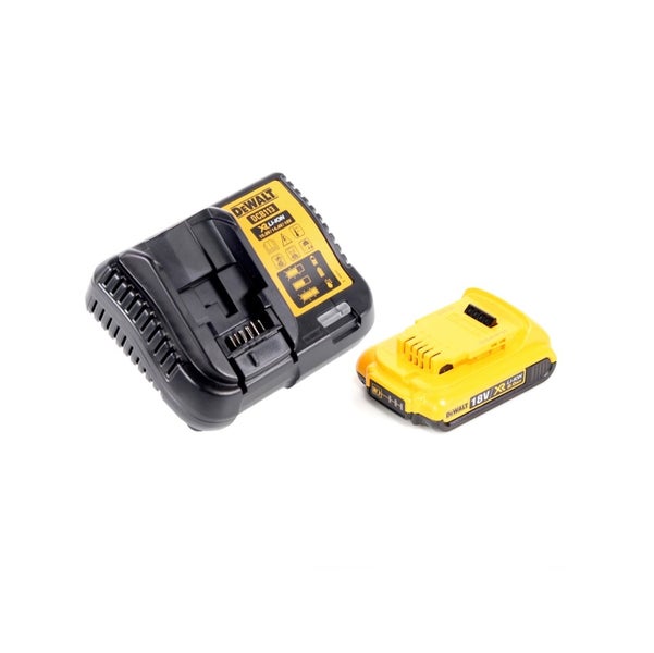 DeWALT Akku 18 Volt 2,0 Amperestunden XR Lithium-Ionen und Ladegerät DCB113
