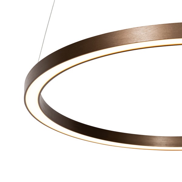 Kreisförmige LED-Hängeleuchte aus Metall