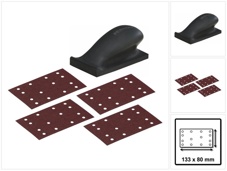 Festool Handschleifklotz mit Schleifpapier