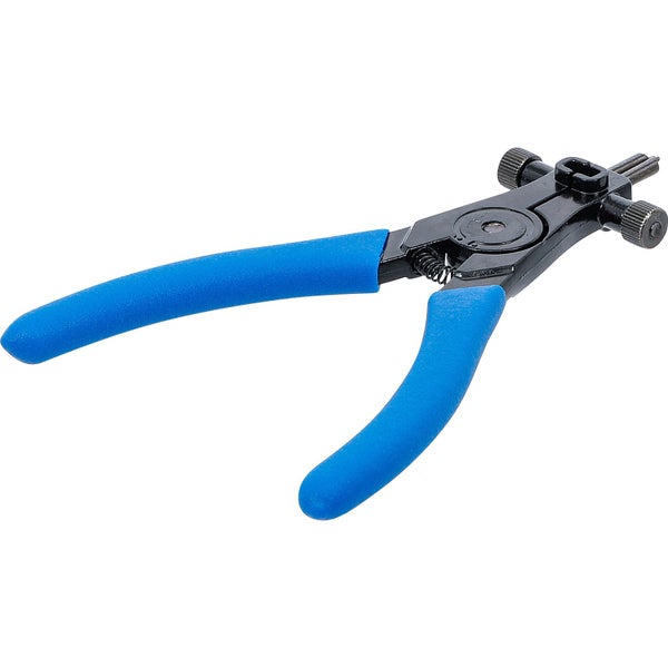Sprengringzange mit blauen Griffen