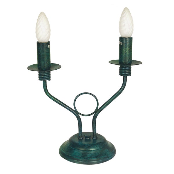 Tischleuchte mit zwei Leuchten im Kerzen-Design