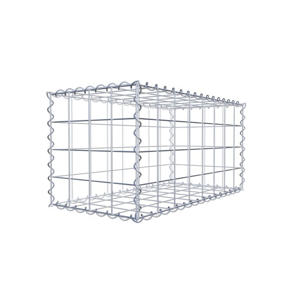 Gabione 80 cm x 40 cm x 40 cm (L x H x T), Maschenweite 10 cm x 10 cm, Spirale