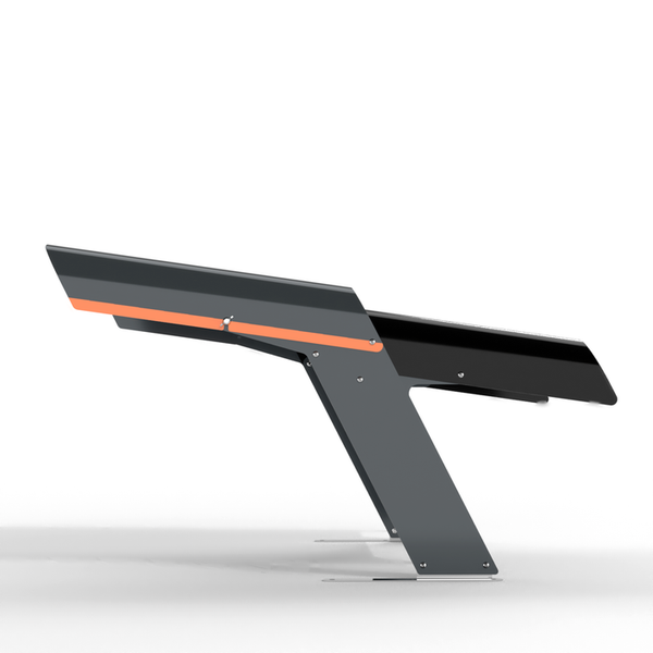 Metallkonstruktion mit Streifen