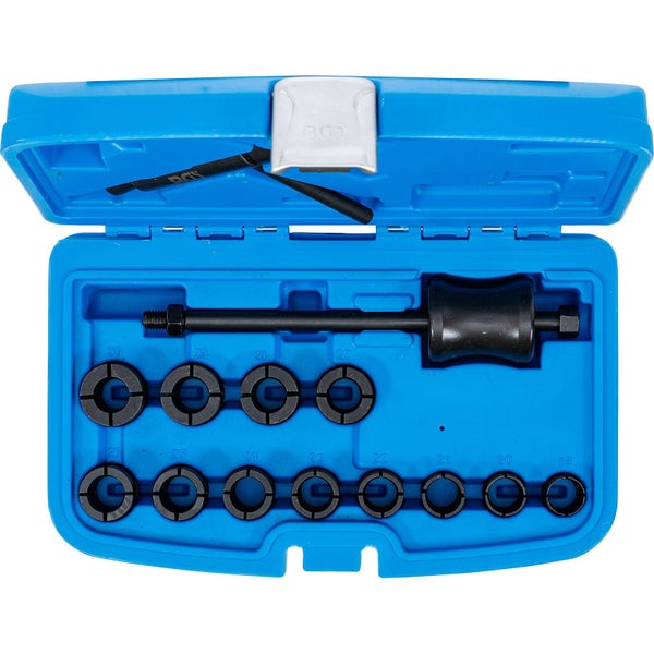 Detailansicht eines Werkzeugs mit Halterung und Schrauben