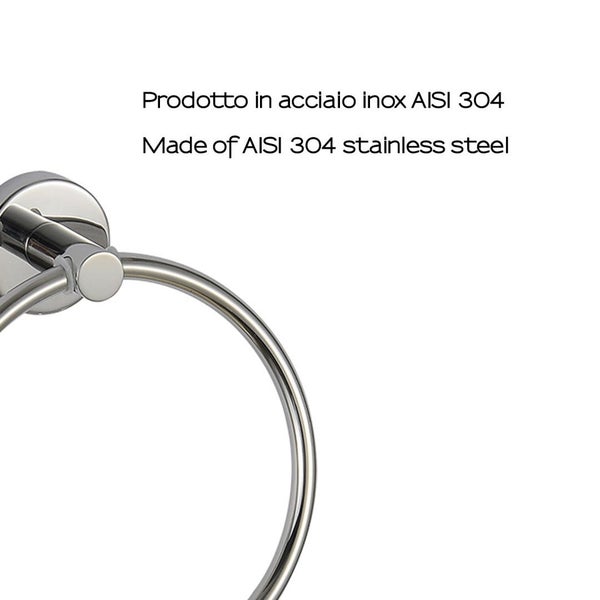 Handtuchring aus poliertem Edelstahl | Loto
