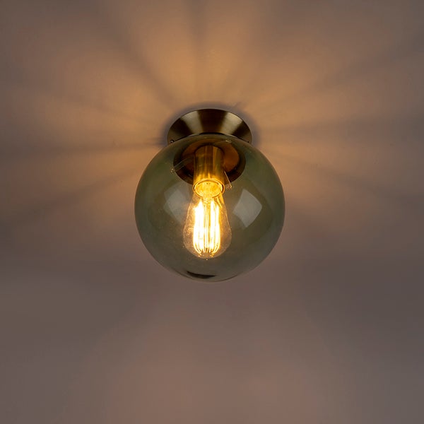 Deckenleuchte mit runder Form und Glaskörper