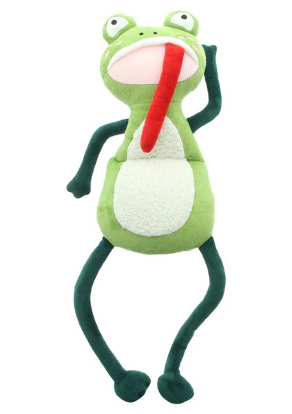 FRANK FLECHTWAREN|Türstopper Flat Frog, 16 x 51 cm, POLYESTER, SAND, KUNSTSTOFF