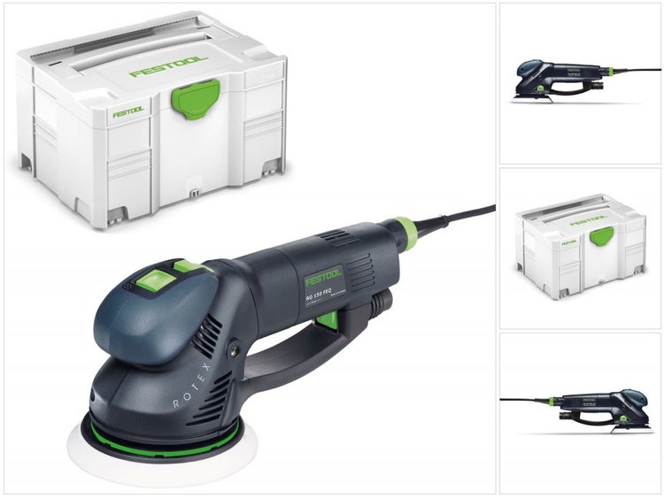 Festool RO 150 FEQ-Plus ROTEX Getriebe Exzenterschleifer 720W 5mm Hub ( 575069 ) im Systainer + Schleifteller