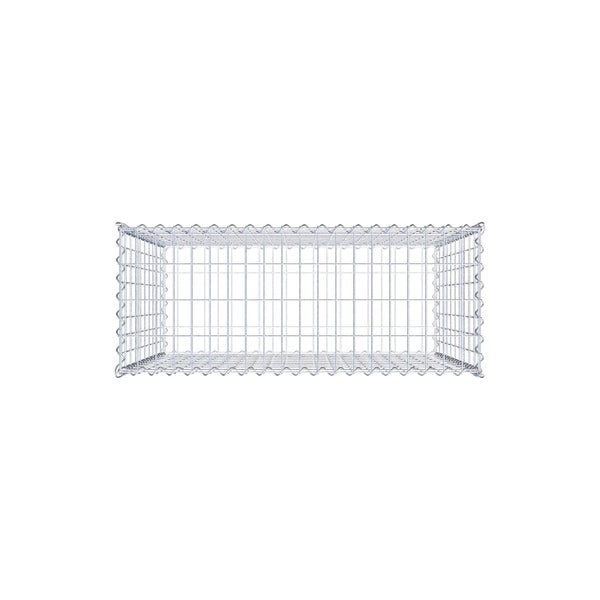 Gabione 100 cm x 100 cm x 40 cm (L x H x T), Maschenweite 5 cm x 10 cm, Spirale