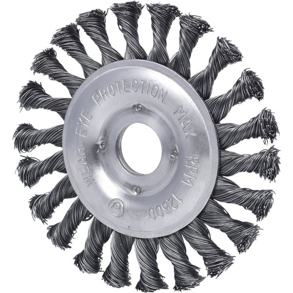 KS TOOLS Stahldrahtrundbürste 0,5 mm Ø 125 mm - 340.0043