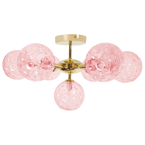 Deckenlampe ANADYR Glas Rosa