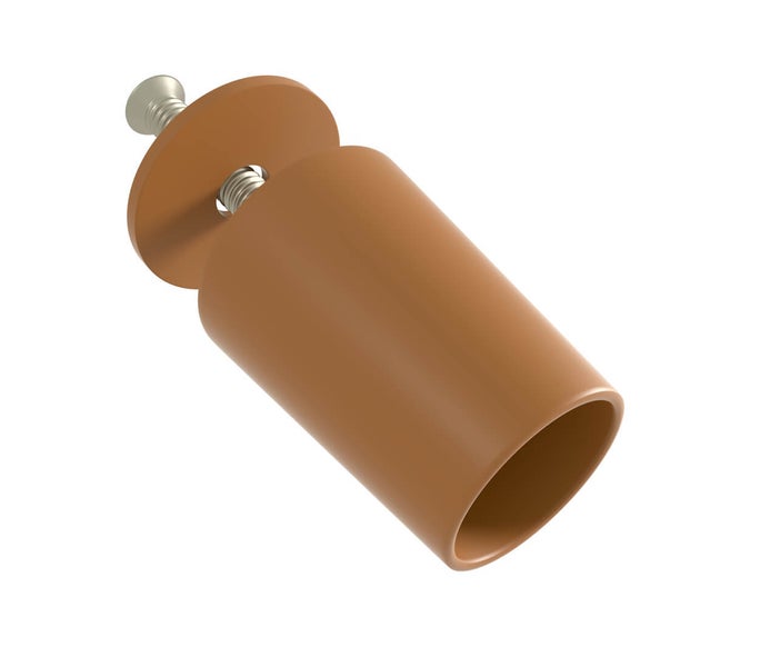 Möbelfuß mit Schraube und Montageplatte