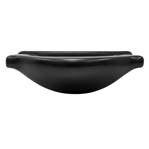 ML-Design Waschbecken Keramik Schwarz matt 67,5x51,5x21,5 cm Oval, Einbauwaschbecken mit Hahnloch, Überlauf, Aufsatzwaschbecken Einbauwaschtisch Waschschale Waschplatz Handwaschbecken, für Badezimmer