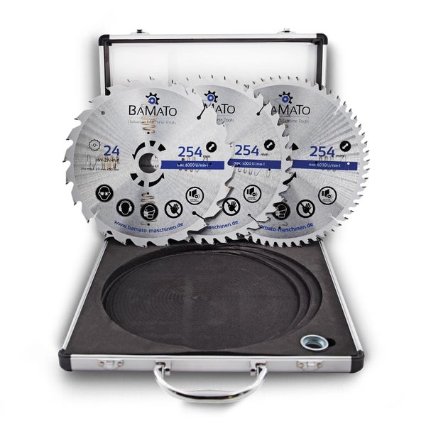 BAMATO Sägeblätter Set mit 24 Zähnen im Koffer