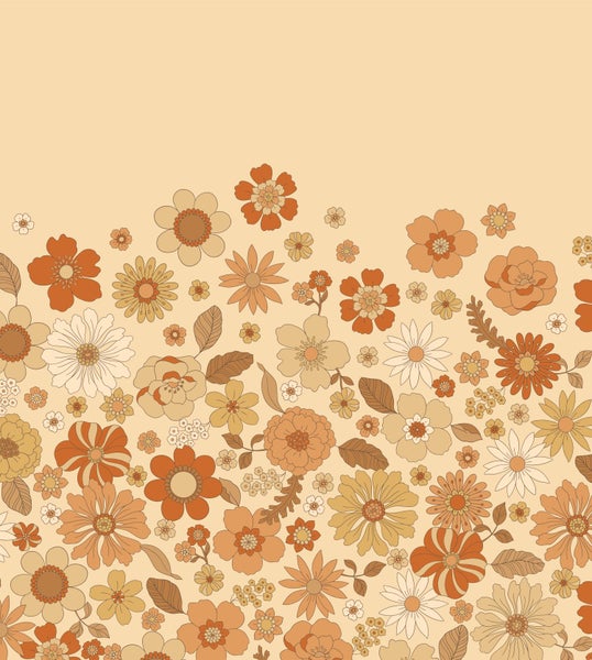 Retro Blumenmuster für Dekorationszwecke