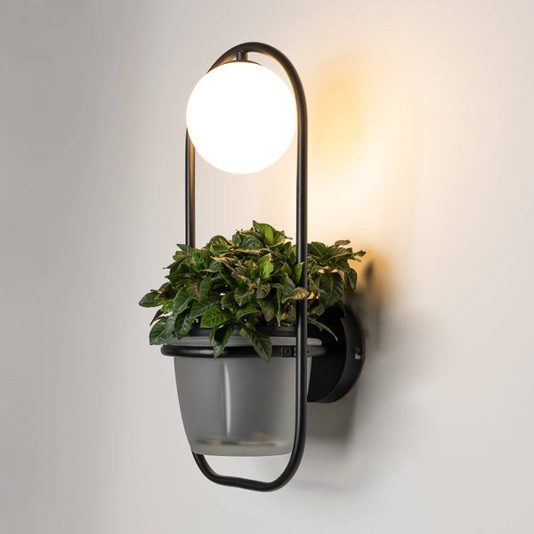 Lindby Wandleuchte, Wandlampe Innen Orna (Modern) in Schwarz aus Metall (1 flammig G9) - Wandstrahler Wandbeleuchtung Schlafzimmer / Wohnzimmer Wohnzimmerleuchte