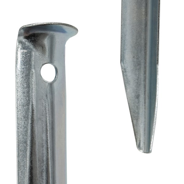 AMANKA 10 XL Stahl Zelt-Heringe V-Profil 230x23mm stabile Zeltnägel Sand-Boden Camping Set Erdnägel leicht lang verzinkt