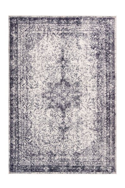 Rechteckiger Teppich im Vintage Design mit orientalischem Muster