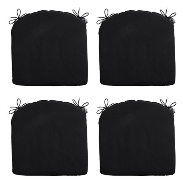 Sitzkissen Panama schwarz - Ca. 46x48 cm - 4er-Set