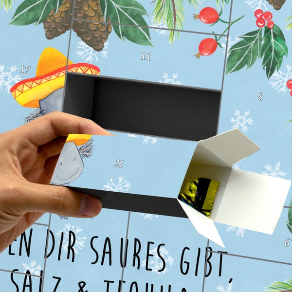 Mr. & Mrs. Panda Befüllbarer Adventskalender Axolotl Tequila - Blau Pastell