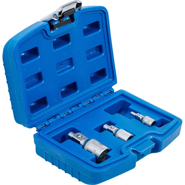 BGS Verlängerungs-Satz mit Magnethalter 6,3 mm (1/4) / 10 mm (3/8) / 12,5 mm (1/2) 3tlg. - 198