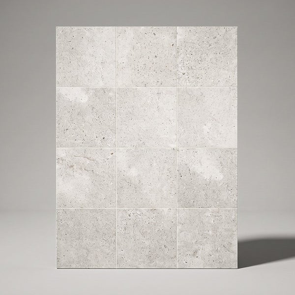 Wandfliesen aus Steingut mit natürlicher Steinoptik in Quadratischer Form als Anwendungsbeispiel